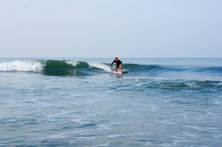 сёрфинг на Гоа в январе