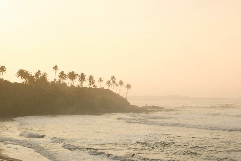 волны для сёрфинга на Шри-Ланке в январе